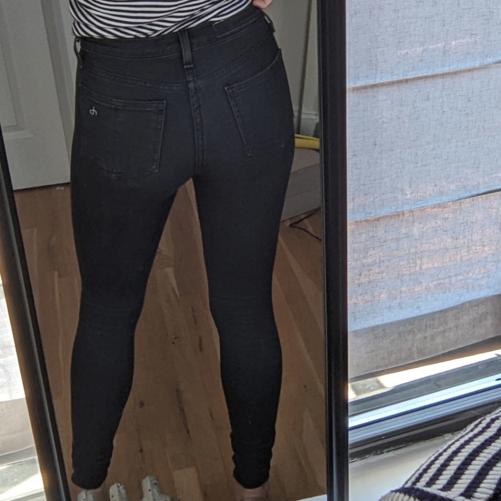 Rag & Bone Black Super Skinny Jeans
